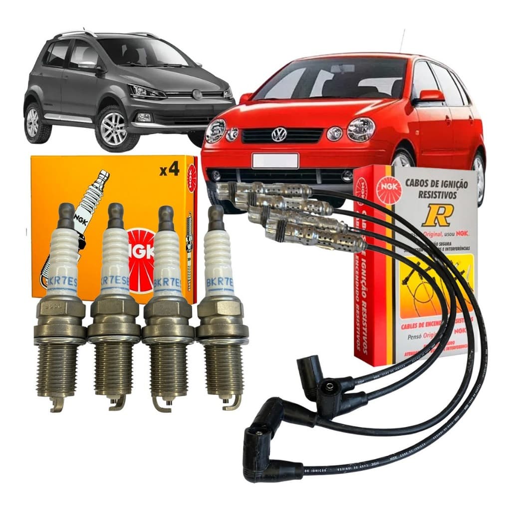 Kit De Cabos + Velas Gol G4 G5 1.0 1.6 2006 A 2013 Voyage G5