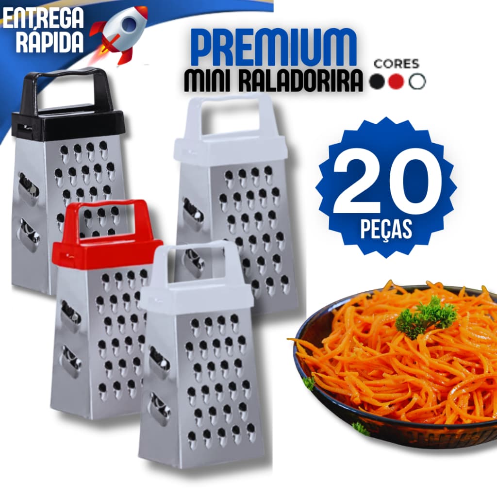 Kit 20 Mini Ralador Ralador De Aço Inox Lembrancinha Multifuncional Cozinha Casa Lembrança