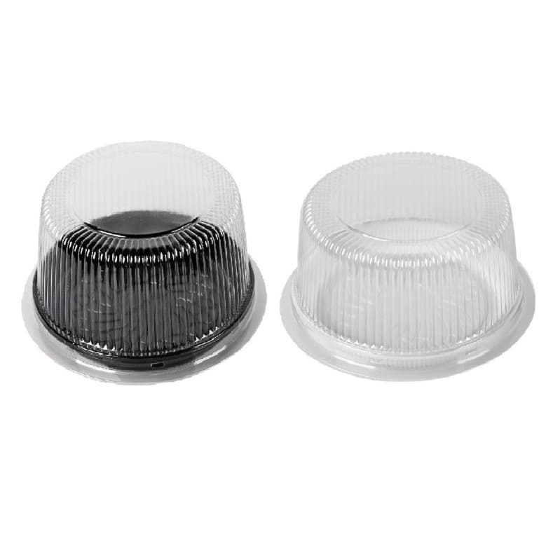 Embalagem S32 Tampa Alta Prato Preto ou Prato Branco para Bolo Torta