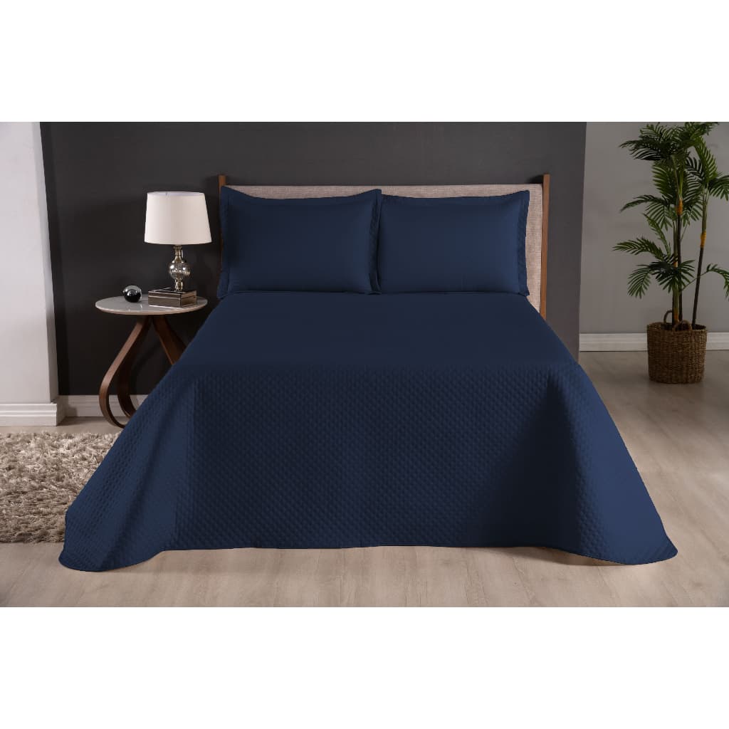 Cobre Leito Cloe King 3 Peças Matelado Face Única Poliéster