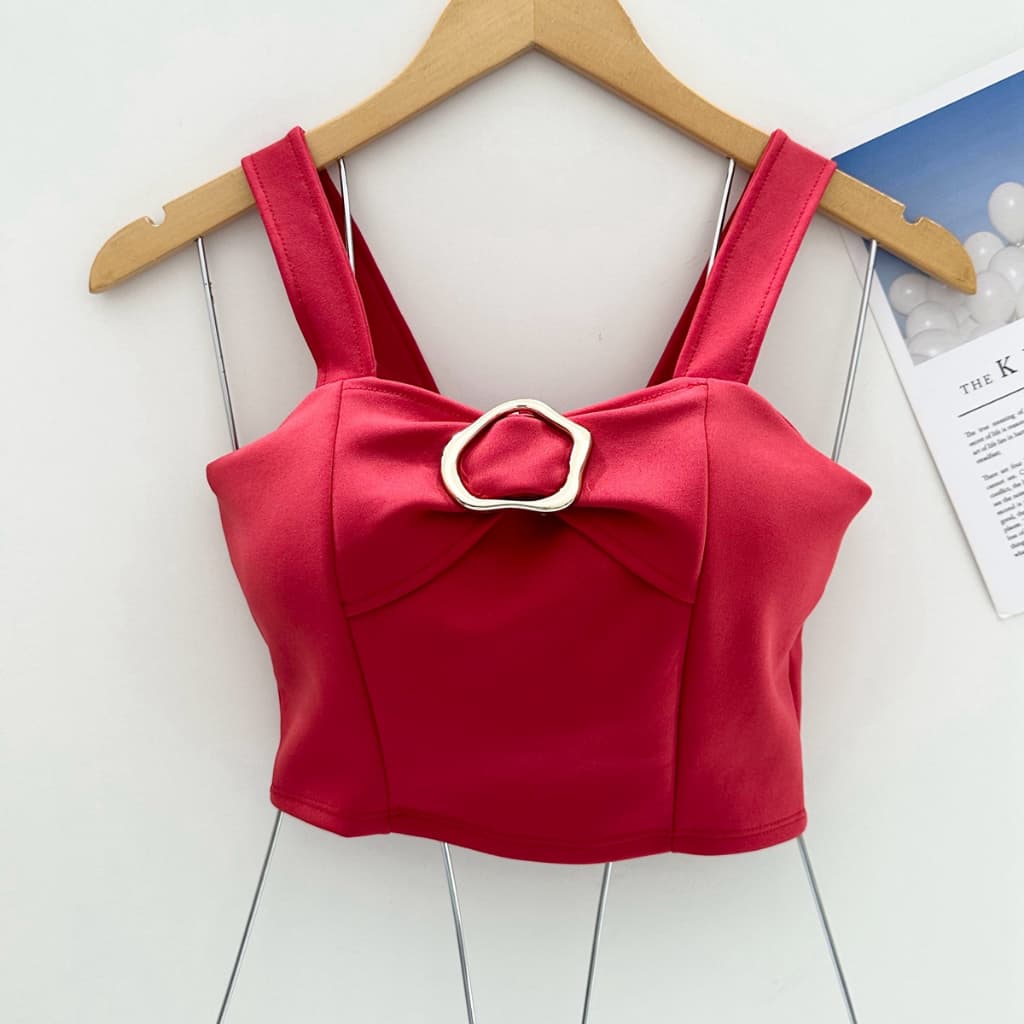 Cropped feminina com bojo