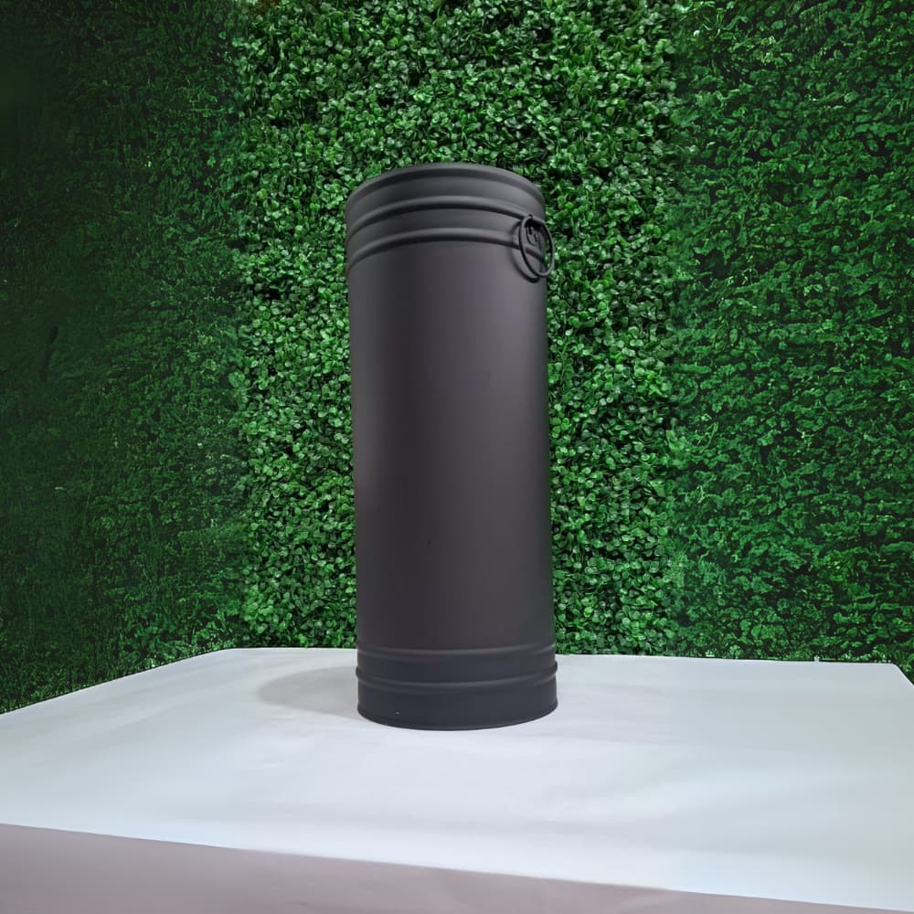 Porta Guarda chuva Preto Fosco supote Organizador cesto funcional 50x20 preto fosco