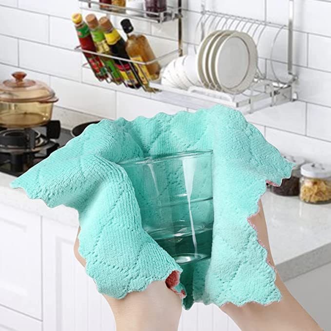 Pano De Limpeza 25x15CM Pano Super Absorvente Microfibra Para  Limpar De Cozinha Promoção