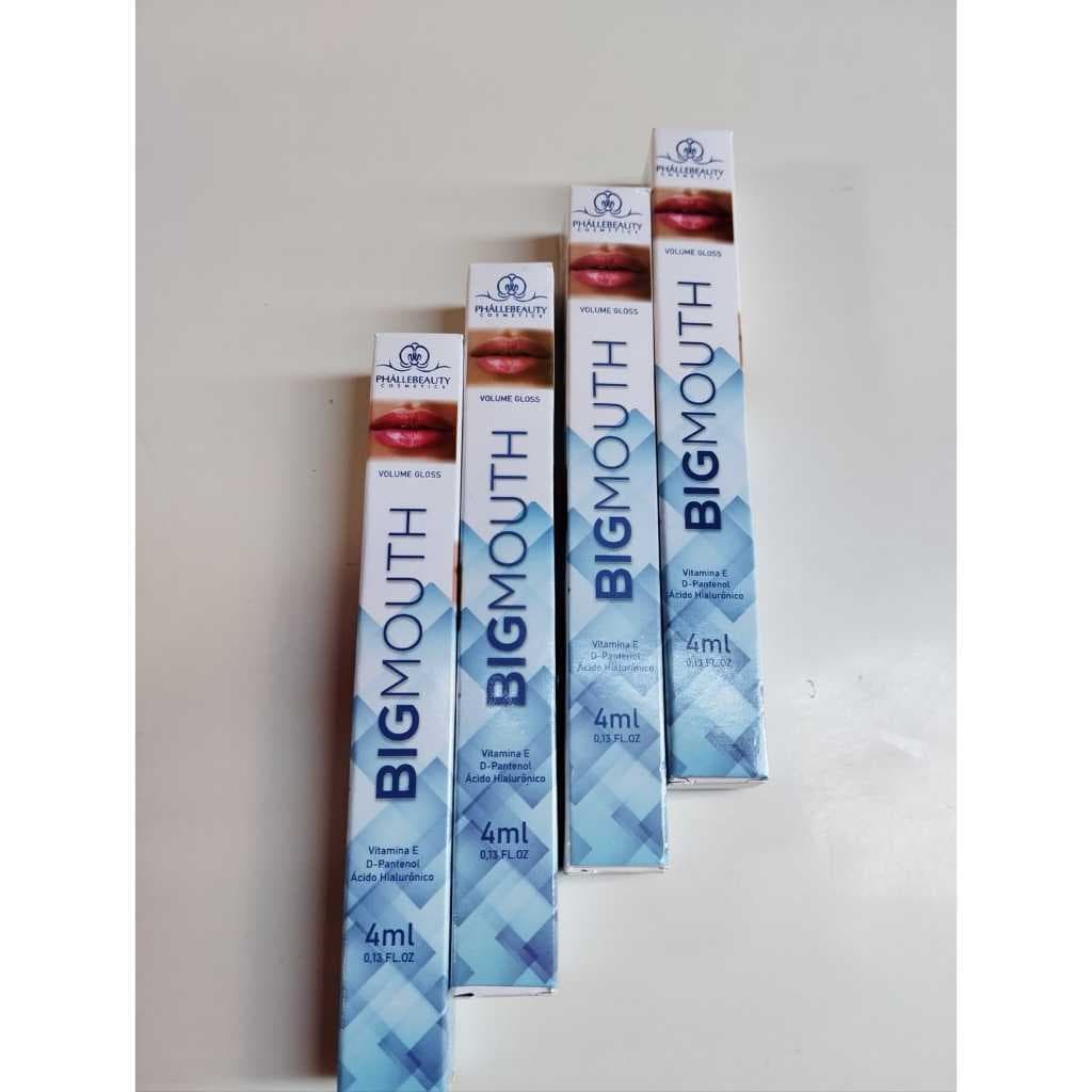 Gloss Aumenta Lábios Bigmouth Incolor 4ml – Phállebeauty Volume e Hidratação