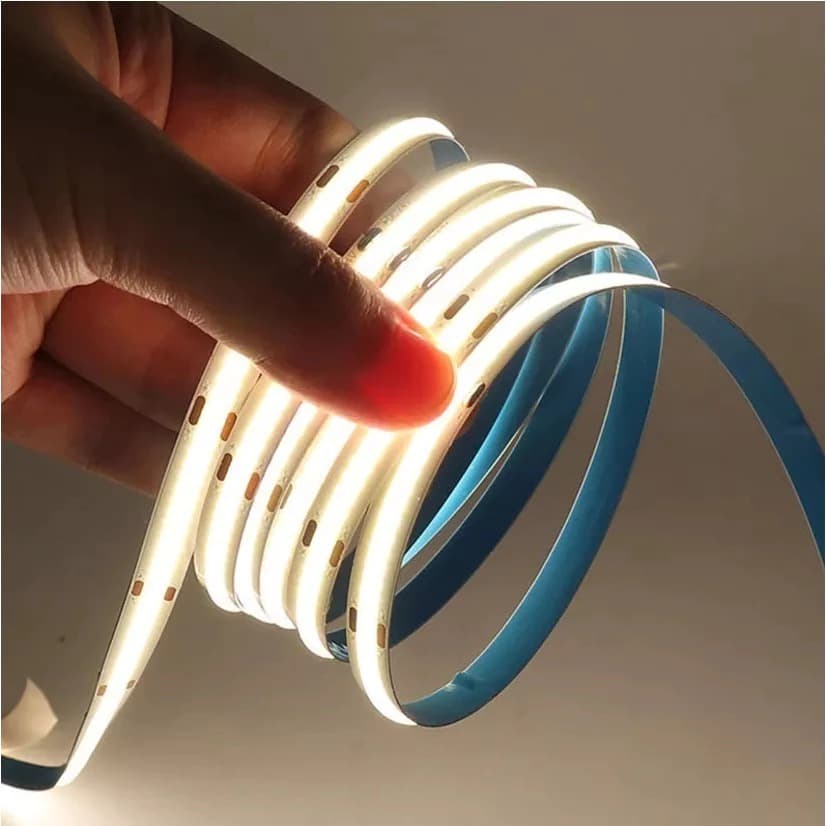 Fita de  Led Cob 12v  5m 3000k 4000K 6000K  8mm 252led/320led/480led/MIp20 Para Perfil