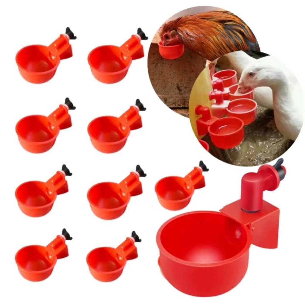 KIT Bebedouros Automáticos Para Todas As Aves Galinhas Codornas Pombas