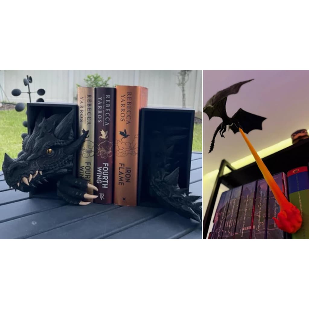 Combo Dragões aparador de livros Game Of Thrones/Hobbit/A Casa do Dragão House of the Dragon