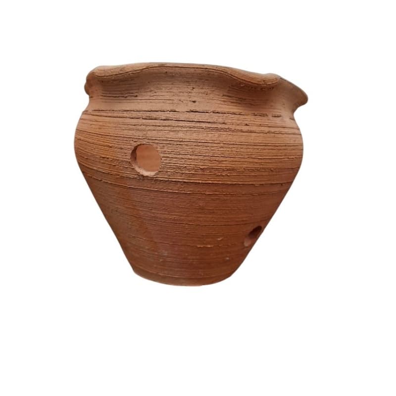 vasos de barro de parede  p/ orquídeas 17x17 cm/1 vaso