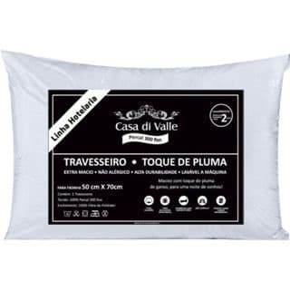 Linha Hotelaria - Travesseiro Para Hotel Toque de Pluma 50 x 70cm Casa di Valle