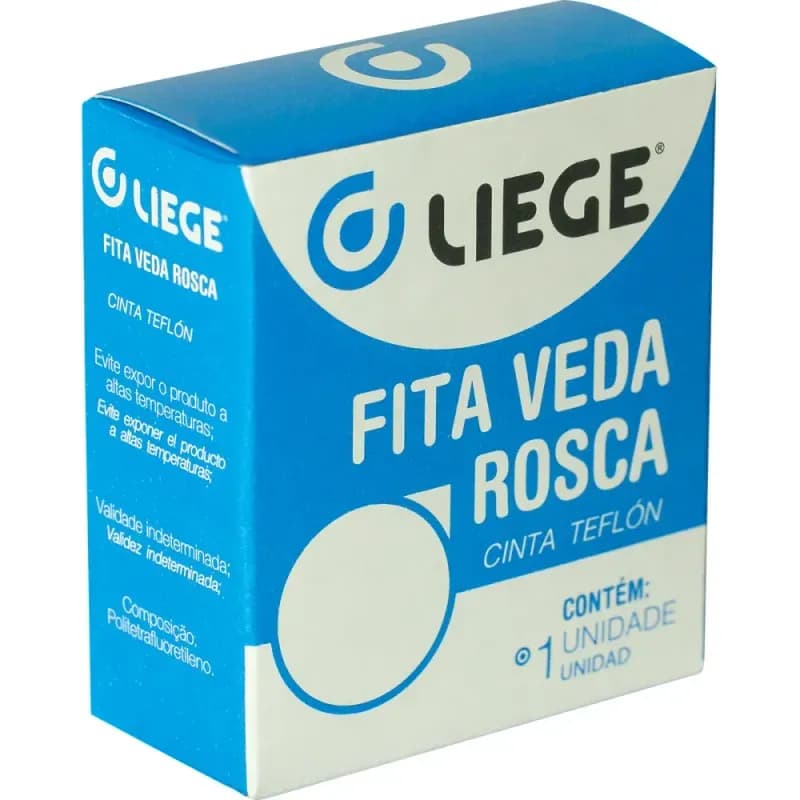 Fita Veda Rosca 12mmx5m Liege - 2 Unidades