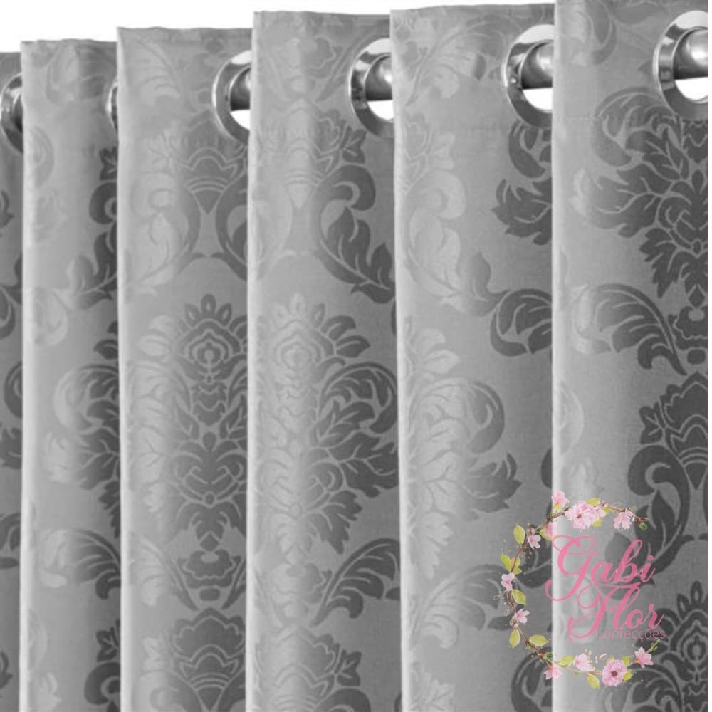 Cortina Jacquard Jacar 2,00mts X 1,30mts Sala e Quarto Luxo  Linda CASA