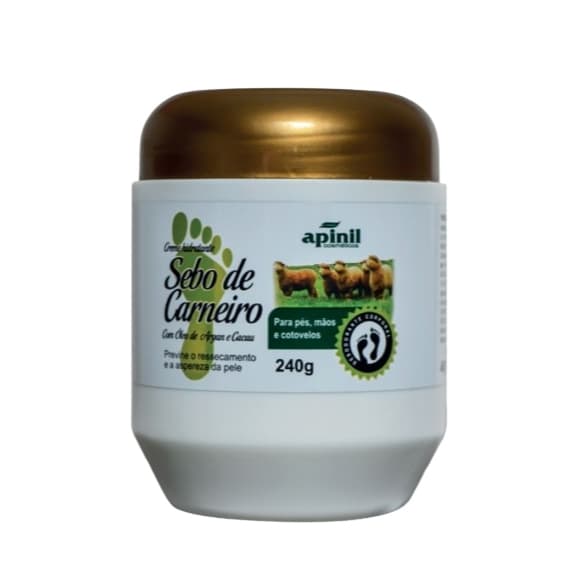 Sebo de Carneiro Creme Hidratante Pote 240g