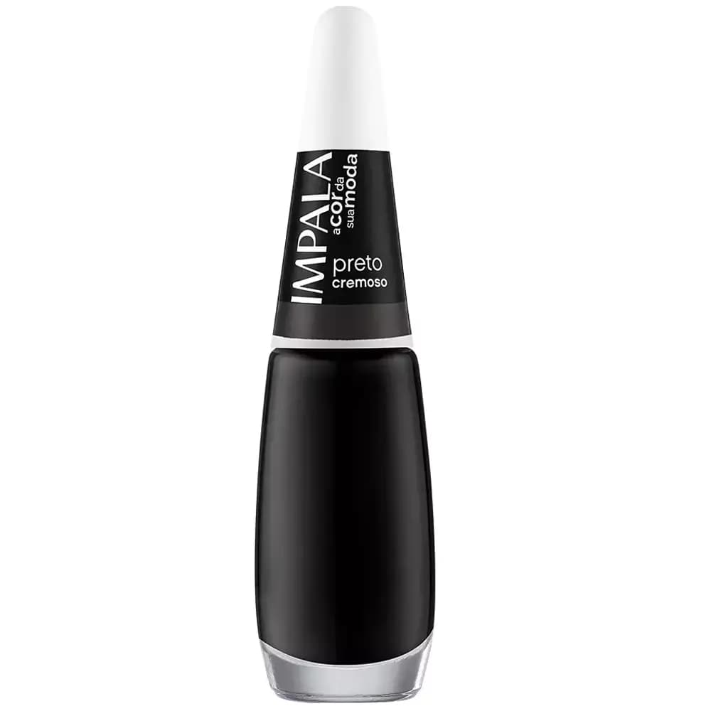 Impala Esmalte Cremoso 7,5ml - Preto