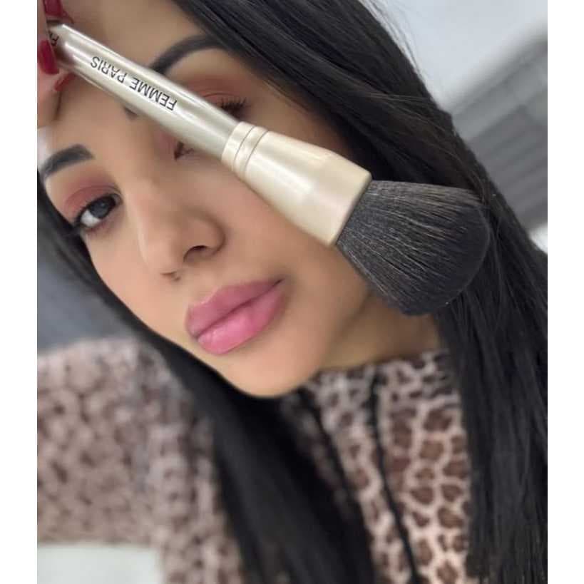 pincel para po e blush femme paris