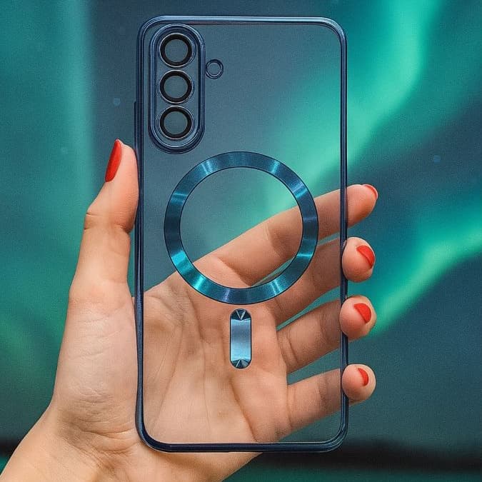 Capinha Transparente Com Proteção Na Câmera e Indução Magnética SamsungS20FE/S21FE/S23FE/S24FE/A14/A24/A34/A54
