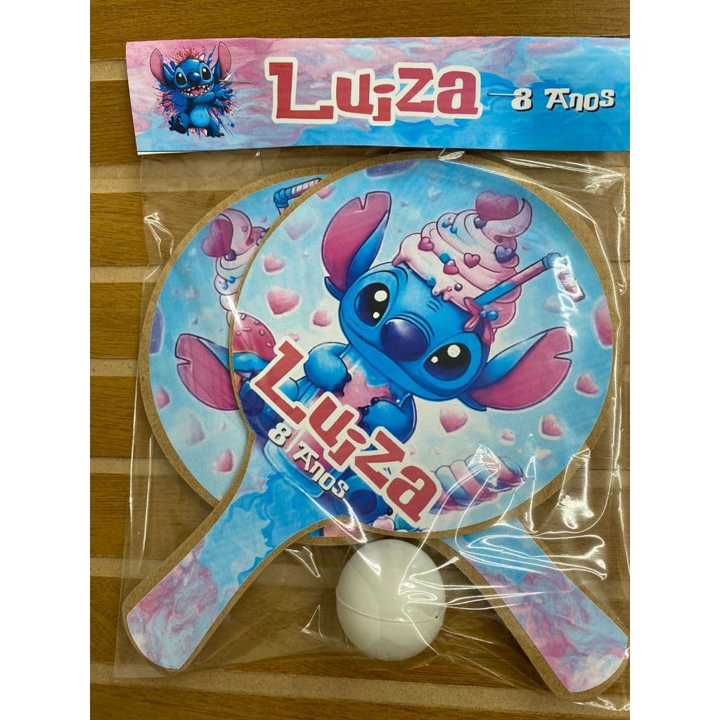 Kit 50 Pares Raquetes de ping pong Lembrancinha personalizada Festa Infatil