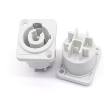 Conector Fêmea PowerCON de Painel Power-Out para Áudio e Iluminação Profissional