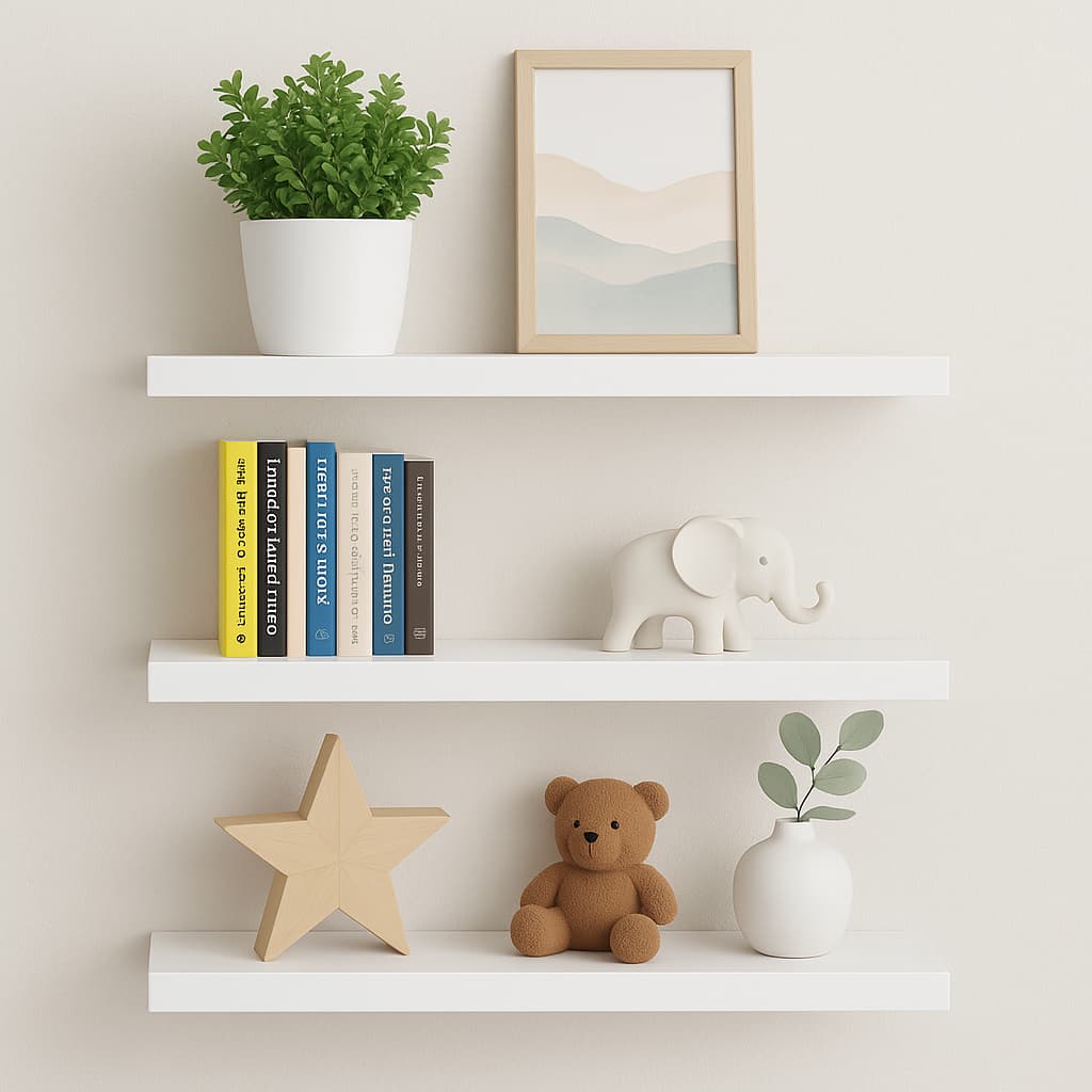 Prateleira Branca 50x10cm em MDF - Fácil Instalação, Versátil e Útil