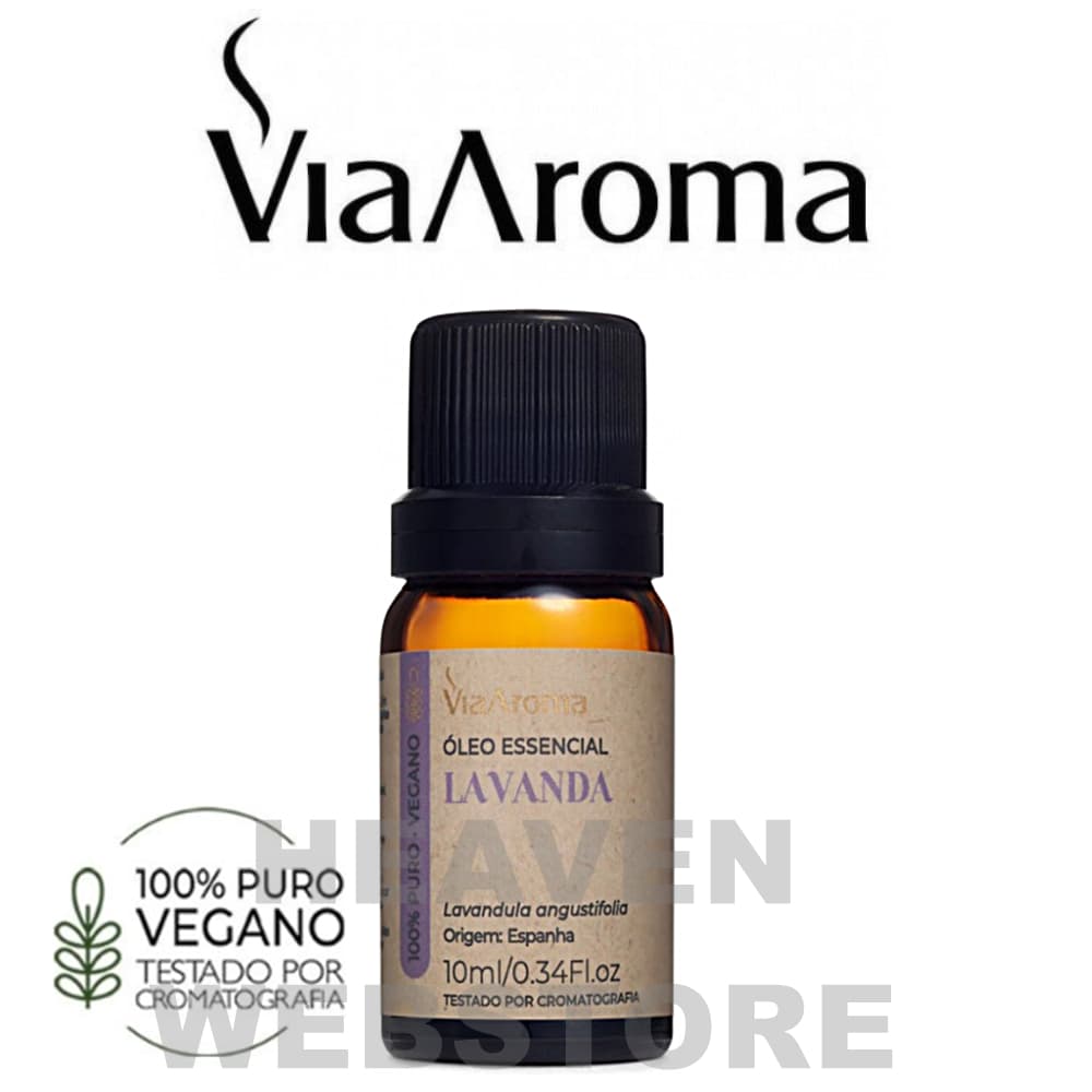 Óleo Essencial LAVANDA 100% Puro e Vegano 10ml - Via aroma