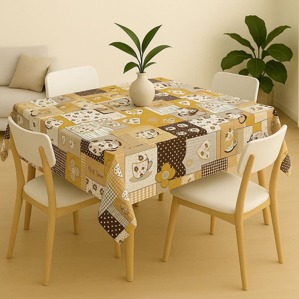 Toalha de Mesa Retangular 2,00x1,45m – Para 6 Cadeiras, Decoração de Cozinha