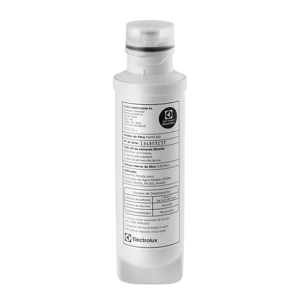 Filtro Refil Purificador Electrolux Pa10n Pa20g Pa25g Pa30g Pa40g Original