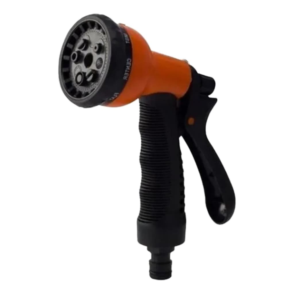 Esguicho Hidropistola Mangueira 8 Jatos Multifuncionais Jardim e Limpeza