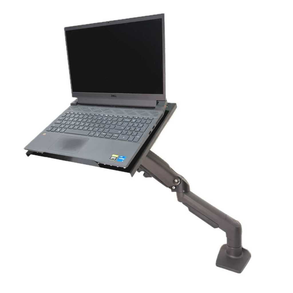 Kit Suporte F80N ELG De Mesa + Bandeja Notebook Sn-F80 com pistão a gás