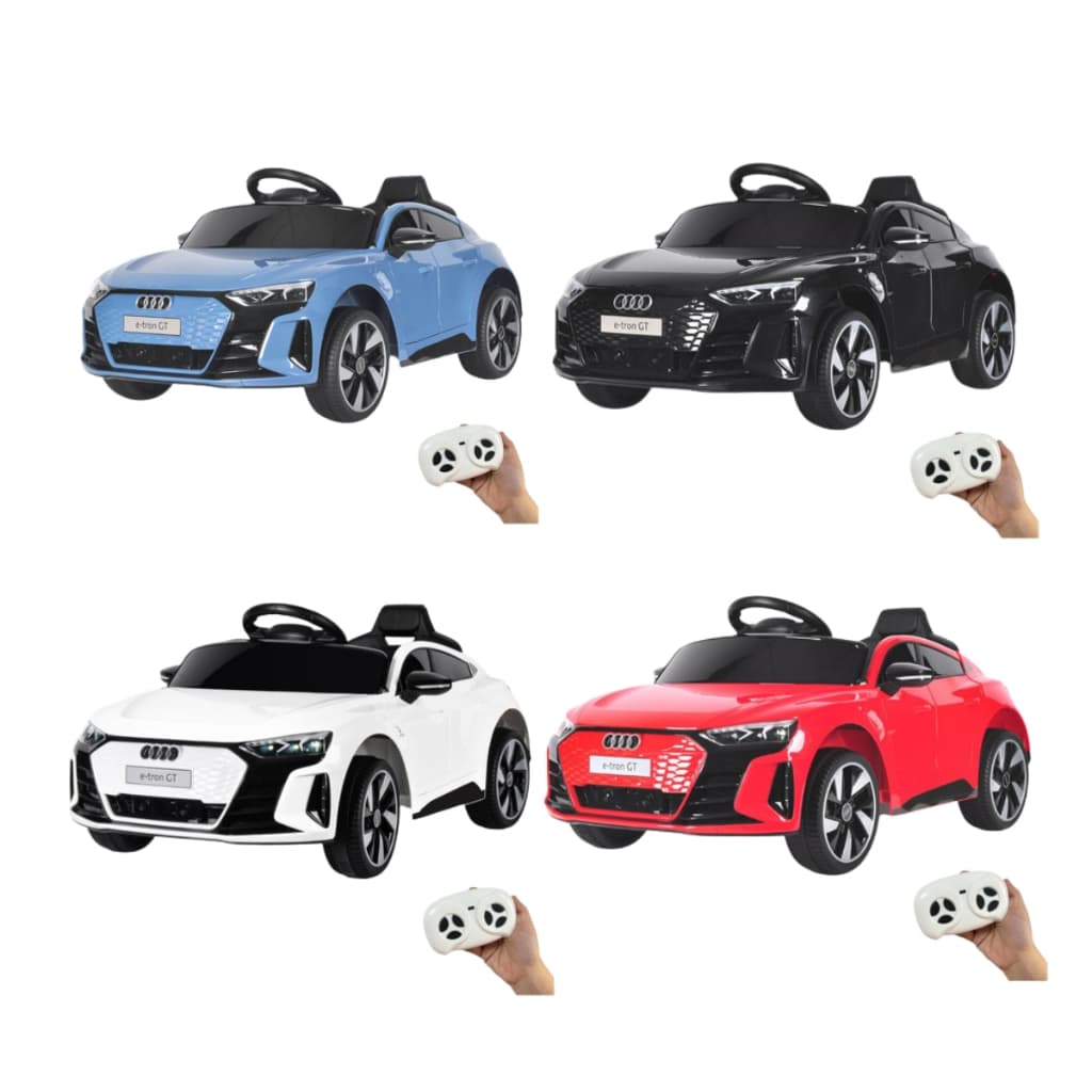 Carro Elétrico Infantil Audi Etron GT, 6V, Controle Remoto, USB, Luz e Som, Azul,Branco,Vermelho e Preto