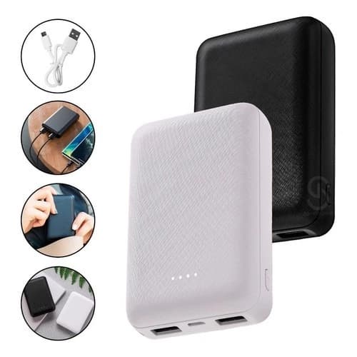Mini Carregador Portátil 10.000 Mah Power Bank Celular Rápido