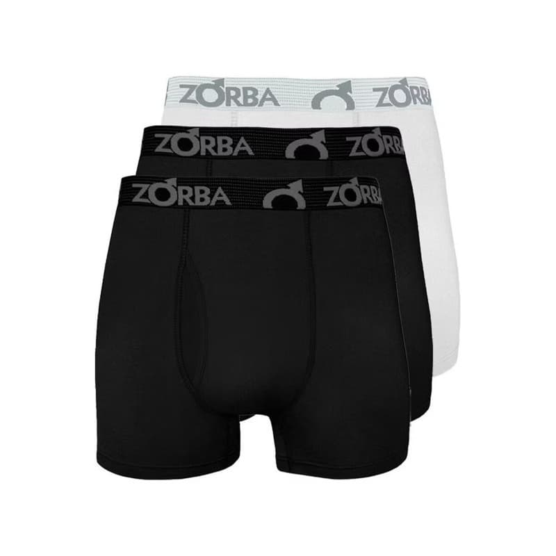 Kit 3 Cuecas Boxer Zorba com abertura Algodão 848