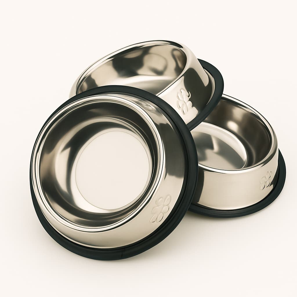 Comedouro de Aço Inox para Pets – Praticidade e Durabilidade. Com amor para Pets!
