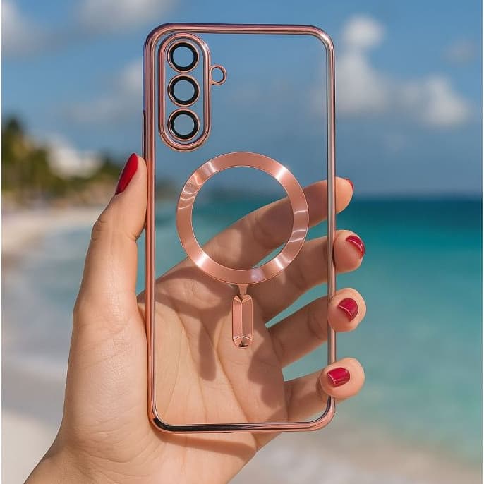 Capinha Transparente com Indução Magnética A05/A05S/A06/A07/A15/A16/A17/A25/A26/A35/A36/A55/A56
