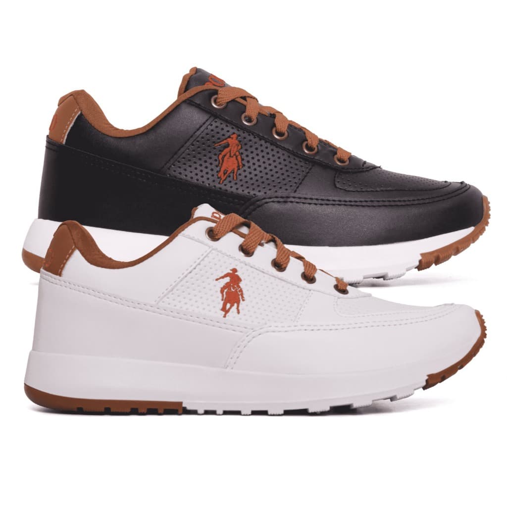 Kit 2 Tênis Masculino Sapatenis Jogger Casual Polo Elite Esporte Promoção