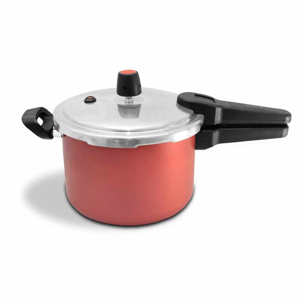 Panela De Pressão Fechamento Externo Antiaderente Cereja 4,5L