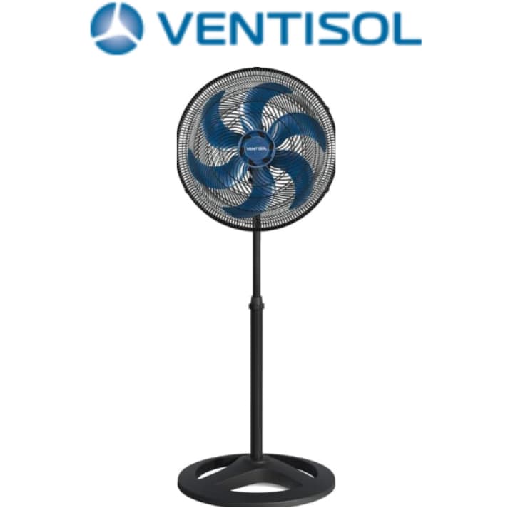 Ventilador de Coluna Oscilante Turbo Ventisol Premium 50cm Azul 110v 220v