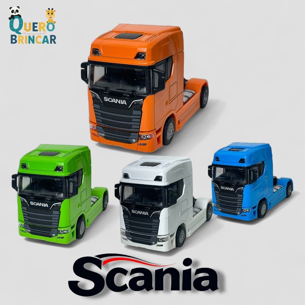 Miniatura Carrinho Colecao Cavalo semelhante estilo Scania V8 RT 30 Welly Escala 1/32