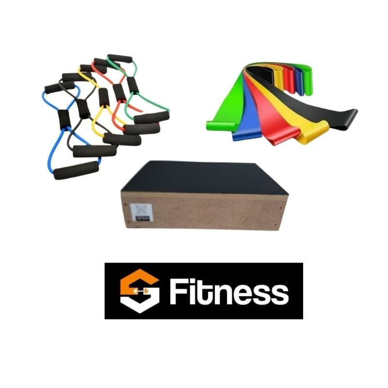 Kit Treino Step +Teraband+Extensor
