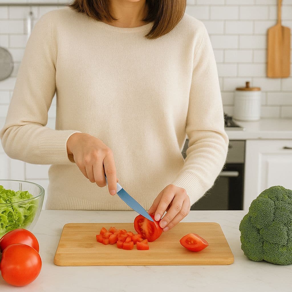 FACA PARA TOMATE AÇO INOX 5'' LEGUMES CHEF COZINHA