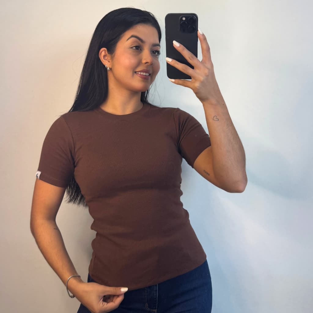 Blusa Feminina Ribana Canelada Algod茫o Cores Sortidas(Entrega Imediata)