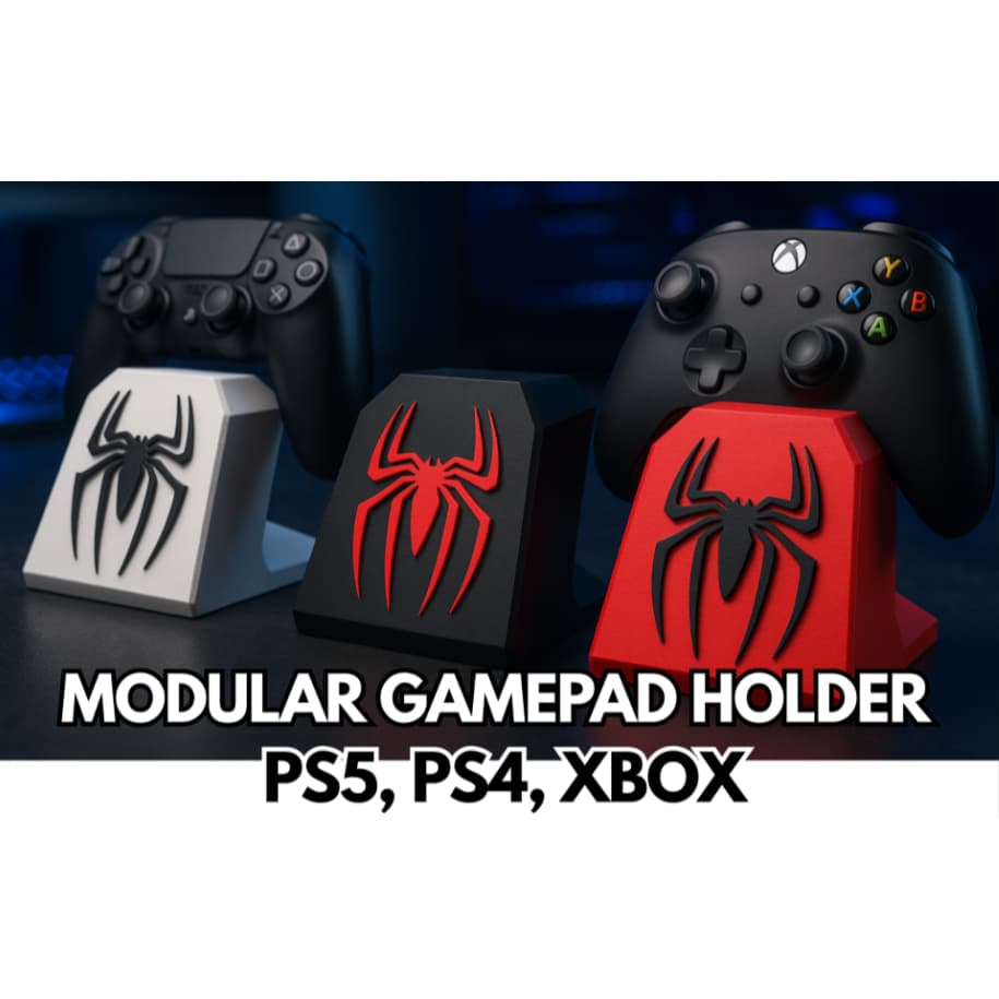 Decoração Geek: Suporte Aranha para Controles PS5/Xbox - Cores Personalizáveis