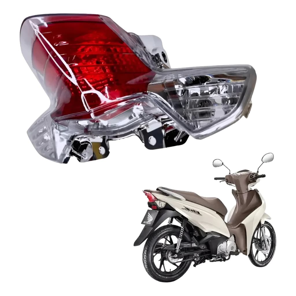 Lanterna Traseira Moto Honda Biz 125  Biz 110 anos 2018 2019 2020 2021 2022 2023 2024 2025