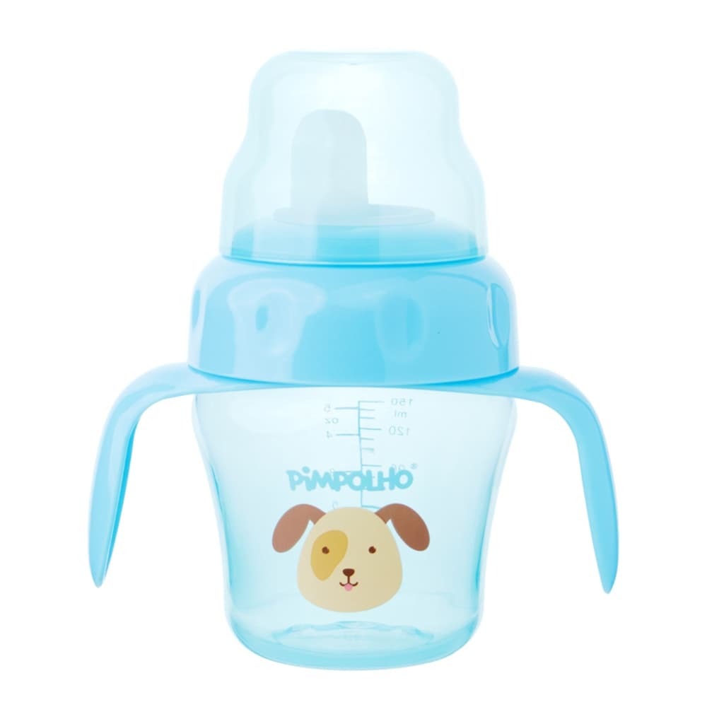 Copo De Treinamento Pimpolho Bico Flexível 150ml Cachorro