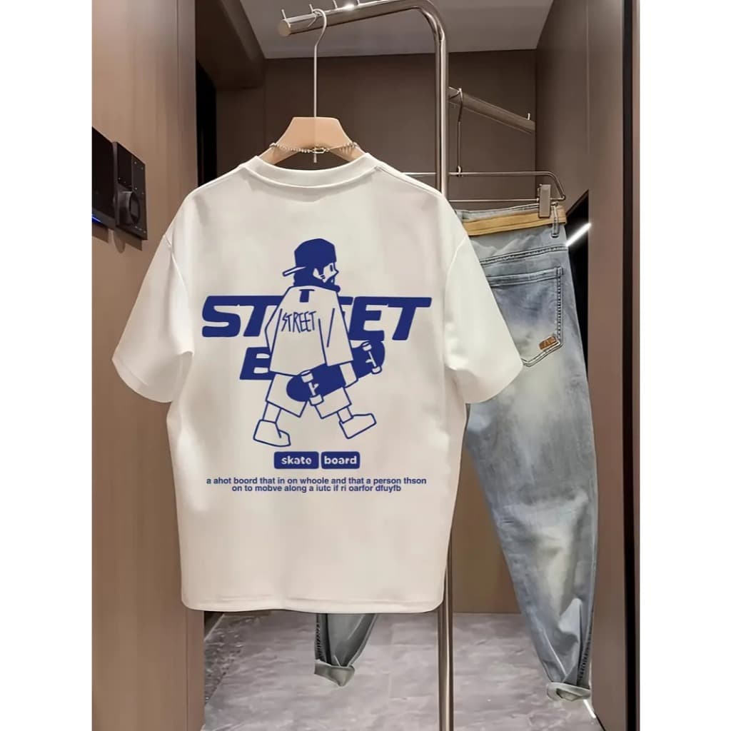Camiseta Algodão Adulto Infantil PlusSize Street SkateBoard Style Streetwear Premium