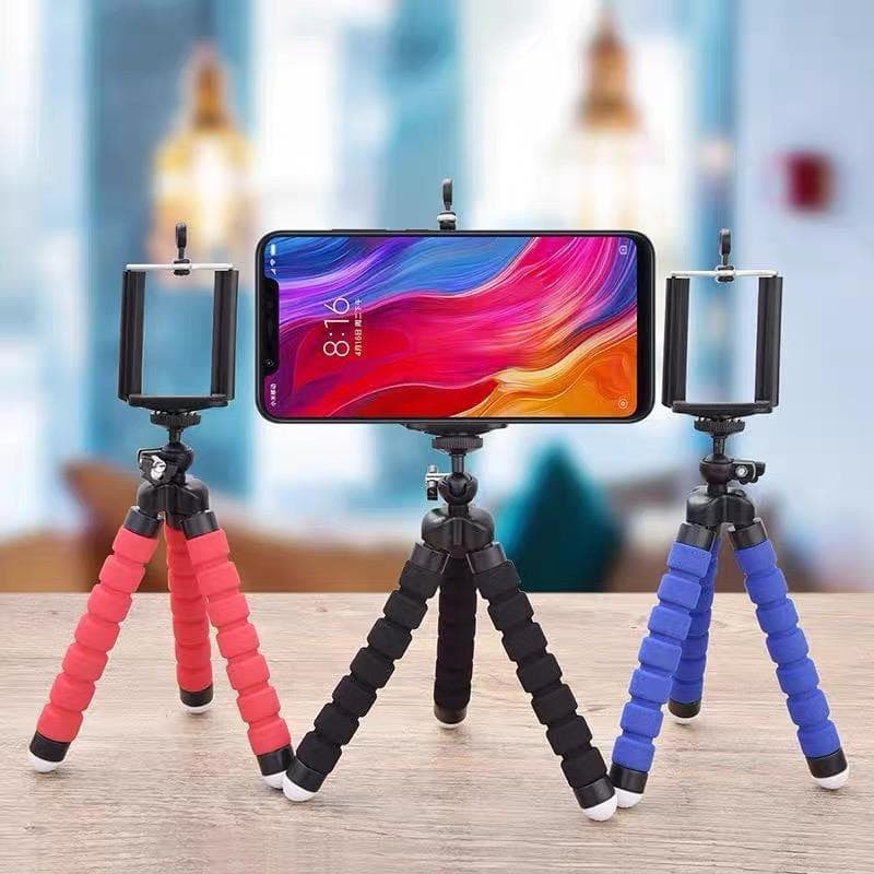 Mini Tripé Flexível com Suporte | Ideal para Fotos e Vídeos | Perna Articulada + Antiderrapante