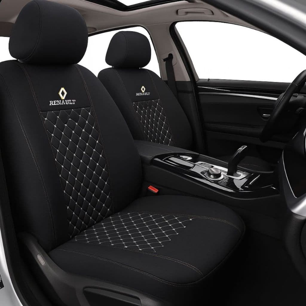 CAPA DE BANCO SUPER PRIME TECIDO RENAULT AUTOMOTIVO COM BORDADO - PERFEITA PARA O VEÍCULO