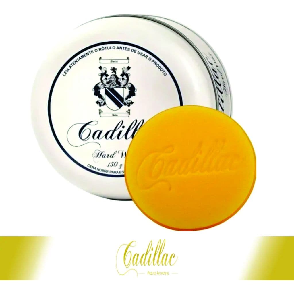 Cera Automotiva Cristalizadora Cadillac Hard Wax Durabilidade até 6 Meses - 150g