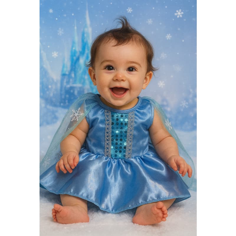 BODY FANTASIA TEMATICO INFANTIL BEBÊ LUXO ELSA FROZEN PARA MENINAS MESVERÁRIOS FESTAS CARNAVAL