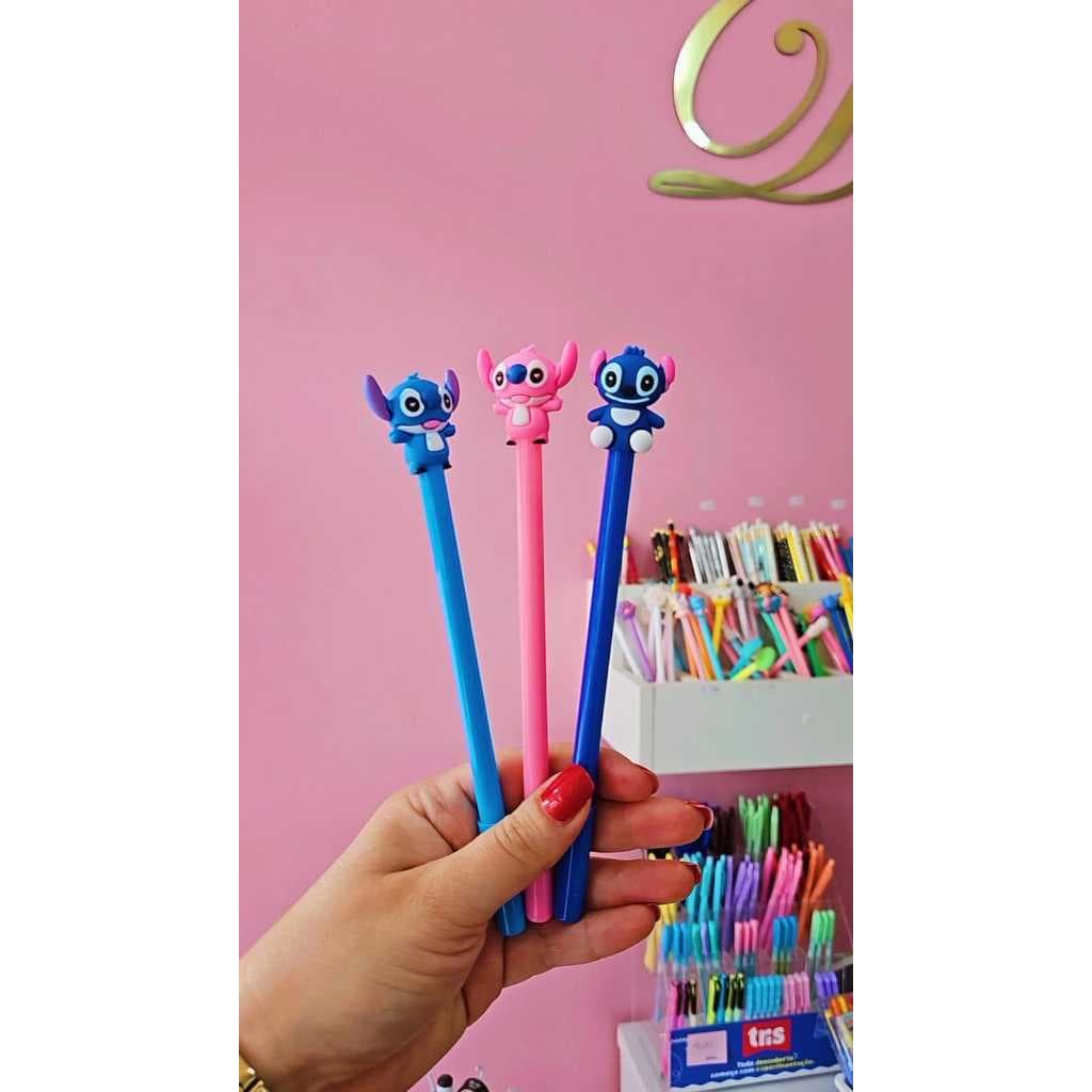 Caneta do Stitch escrita preta 0.5mm