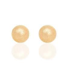 BRINCO BANHADO A OURO 18K BOLA - Rommanel 526031