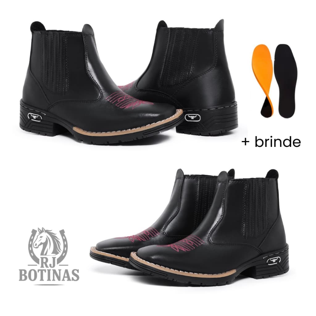 Botina Texana Country Feminina  – Sintético Premium, Conforto e Estilo (+ Brinde)